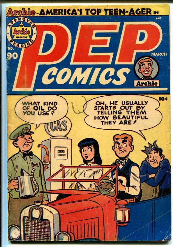 PEP #90 1952-MLJ/ARCHIE-KATY KEENE-VERONICA-PAPER DOLLS-vg+