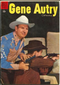 Gene Autry #98 1955 -Dell-photo cover-B-Movie western film star-FN