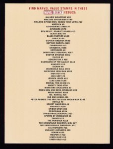 Marvel Value Stamp Book Collector Album 2017 - Unused