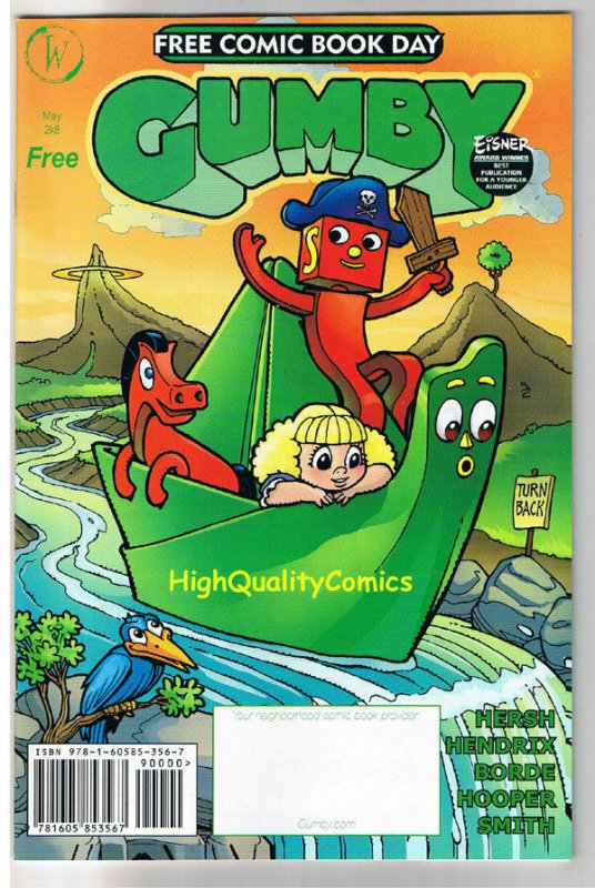 GUMBY, NM, Promo, Rick Geary, Steve Oliff, 2008, FCBD, Curse of the Full Moon