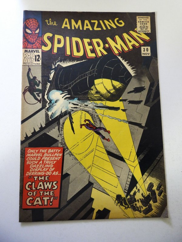 The Amazing Spider-Man #30 (1965) 1st App of Cat Burglar! VG/FN Condition