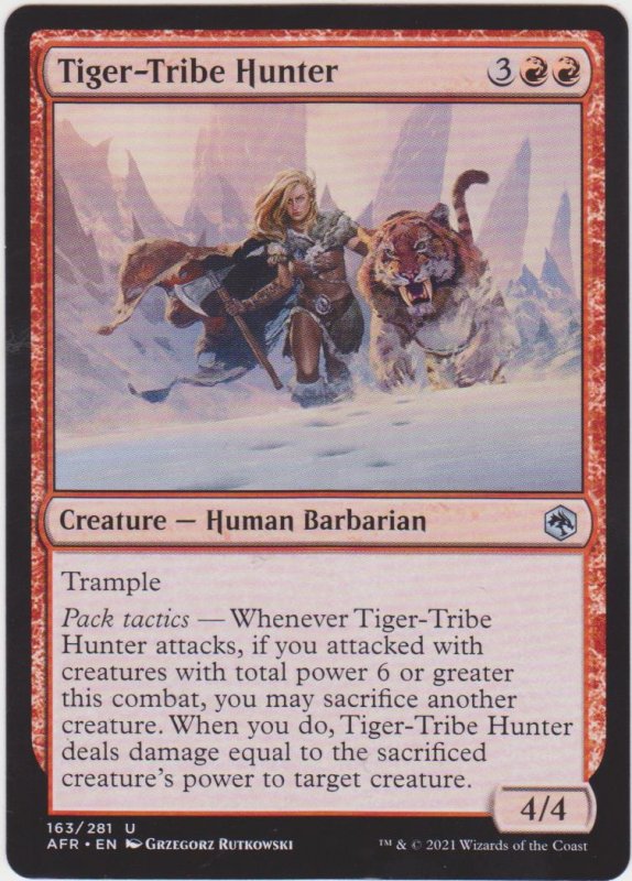 Magic the Gathering: Adventures in the Forgotten Realms - Tiger-Tribe Hunter