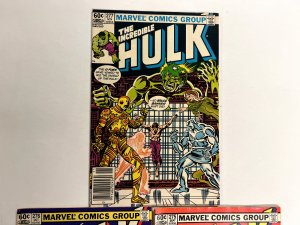 3 The Incredible Hulk Marvel Comic Books #275 276 277 Avengers Hulk Thor  76 JS1
