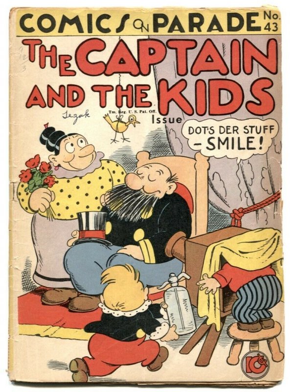 Comics On Parade #43 1943 -Captain and the Kids incomplete