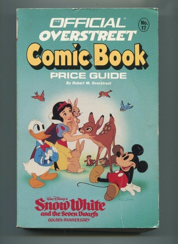 OVERSTREET COMIC BOOK PRICE GUIDE #17 DISNEY COVER! 1987