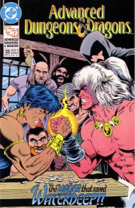 Advanced Dungeons And Dragons #33 VF ; DC | TSR Arm Wrestle Cover