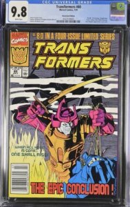 CGC 9.8 Newsstand Transformers 80 Last Issue HTF