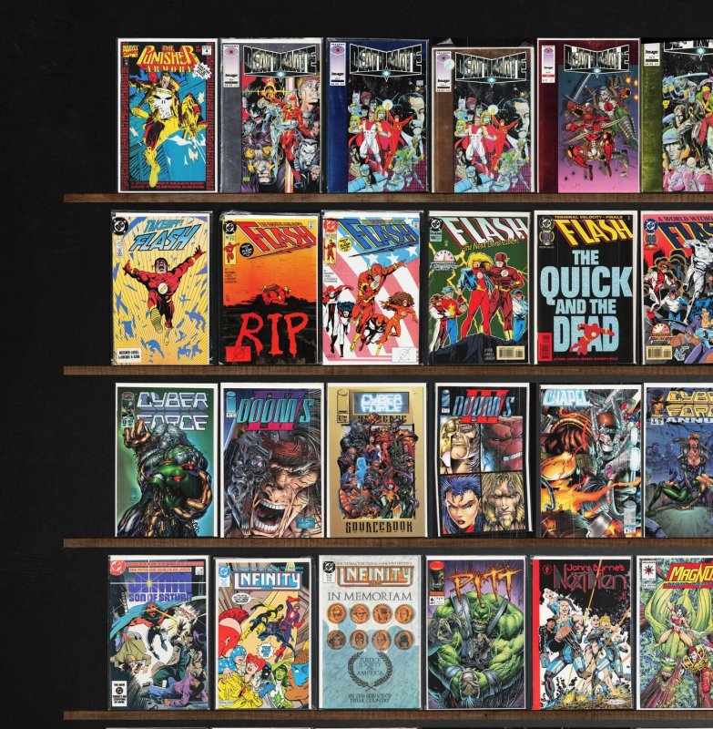 Huge Lot 150+ Comics with The Flash, Eternal Warrior, Excalibur & More!