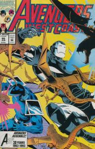 Avengers West Coast #95 VF/NM; Marvel | save on shipping - details inside