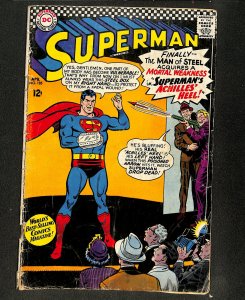 Superman #185 Silver Age Superman's Achilles Heel!