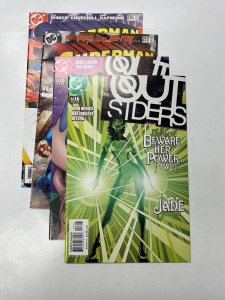 4 DC comic book Superman #216 217 Outsiders #15 16 13 KM10