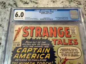 Strange Tales # 114 CGC Graded 6.0 Marvel Silver Age Comic Book 1963 JH21