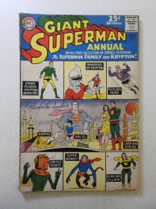 Superman Annual #5 (1962) GD+ Condition 2 in cumulative spine split, ink fc
