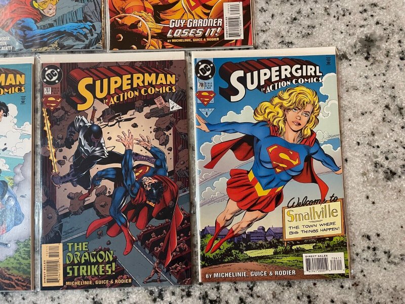 5 Action Comics Feat. Superman DC Comic Books # 706 707 708 709 ANN 5 NM 28 J867