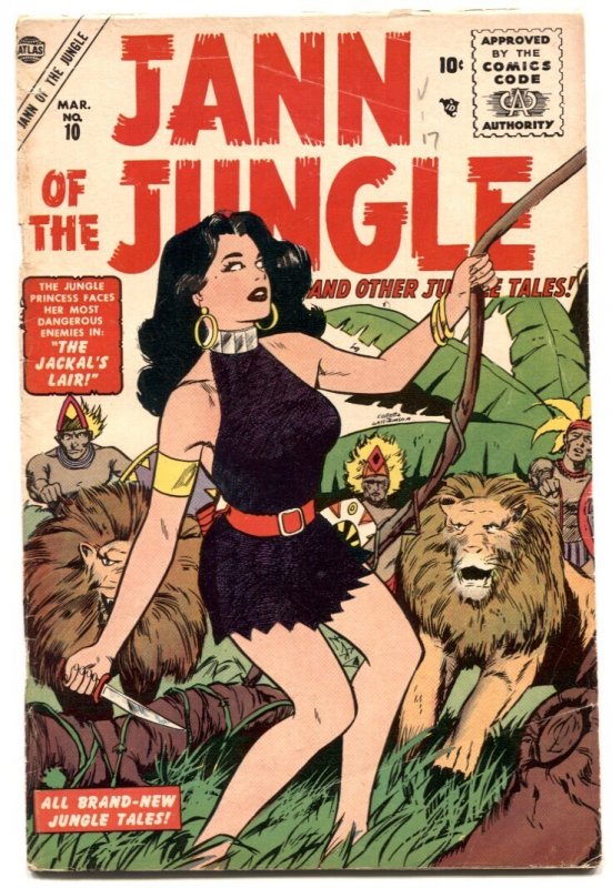 Jann Of The Jungle #10  1956 - Atlas  -VG - Comic Book