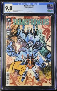 TRANSFORMERS #18 IMAGE COMICS 2025 JORGE CORONA MAIN COVER CGC 9.8 NM