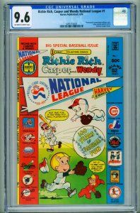 Richie Rich, Casper & Wendy-National League #1 CGC 9.6 1976 comic book 429131...