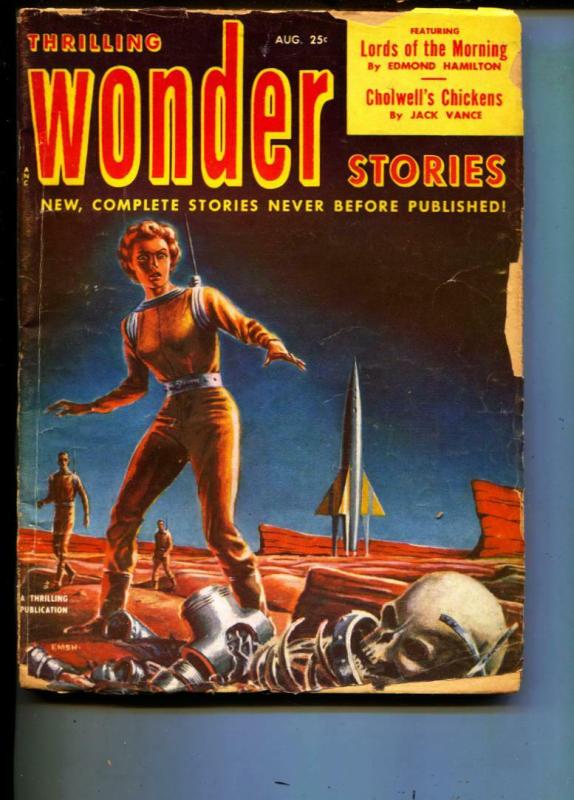 Thrilling Wonder Stories-Pulp-8/52-Edmond Hamilton-Jack Vance