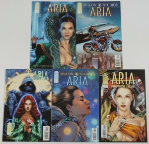 Aria #1-4 VF/NM complete series + preview - jay anacleto - image comics set lot