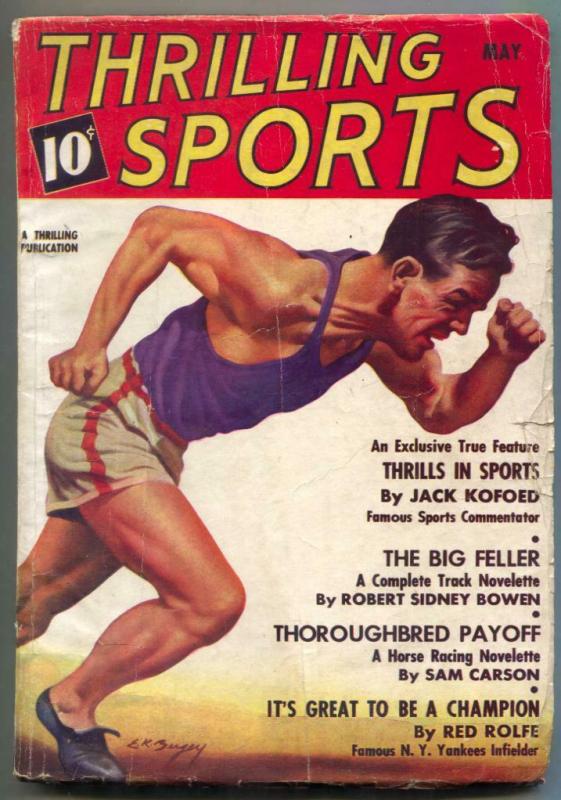 Thrilling Sports Pulp May 1937- RED ROLFE fair