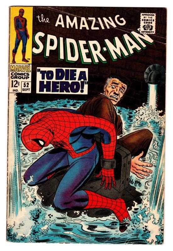 AMAZING SPIDER-MAN #52 comic book 1967 JOE ROBERTSON- KINGPIN