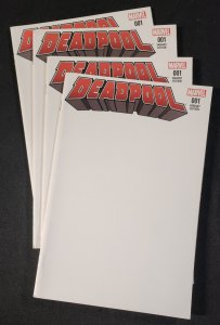 Deadpool 4PC #1 - Blank Sketch Variants / M.Hawthorne + G. Duggan (8.0/8.5) 2015
