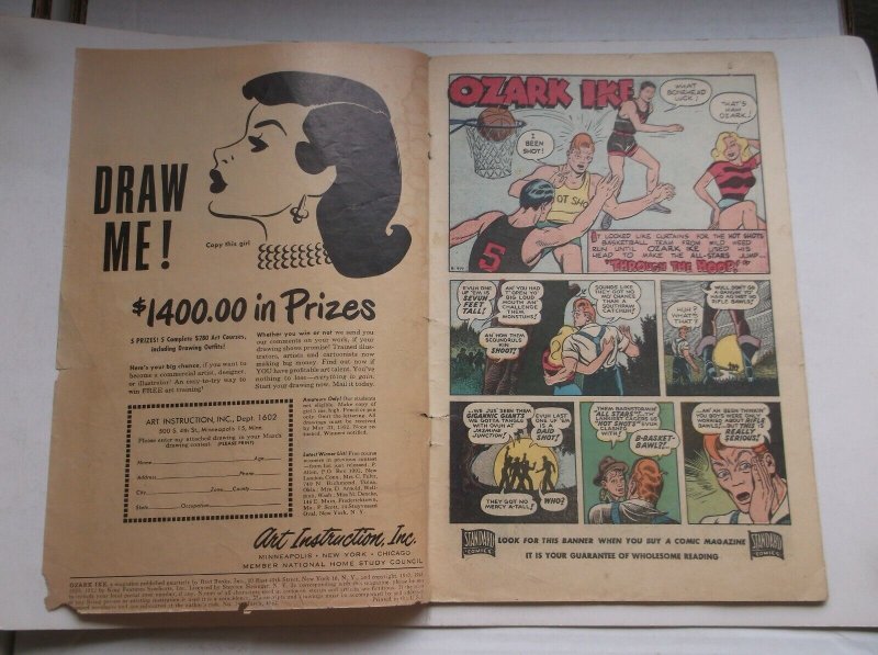 STANDARD COMICS: OZARK IKE #21, RARE GOOD GIRL'S ART GOLDEN AGE, 1952, GD (2.0)! 
