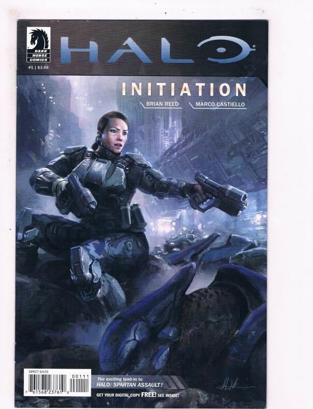 Halo # 1 VF 1st Print Dark Horse Comic Book Initiation X-Box 360 Video Game S64