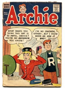 ARCHIE COMICS #86 BETTY & VERONICA comic book 1957 G