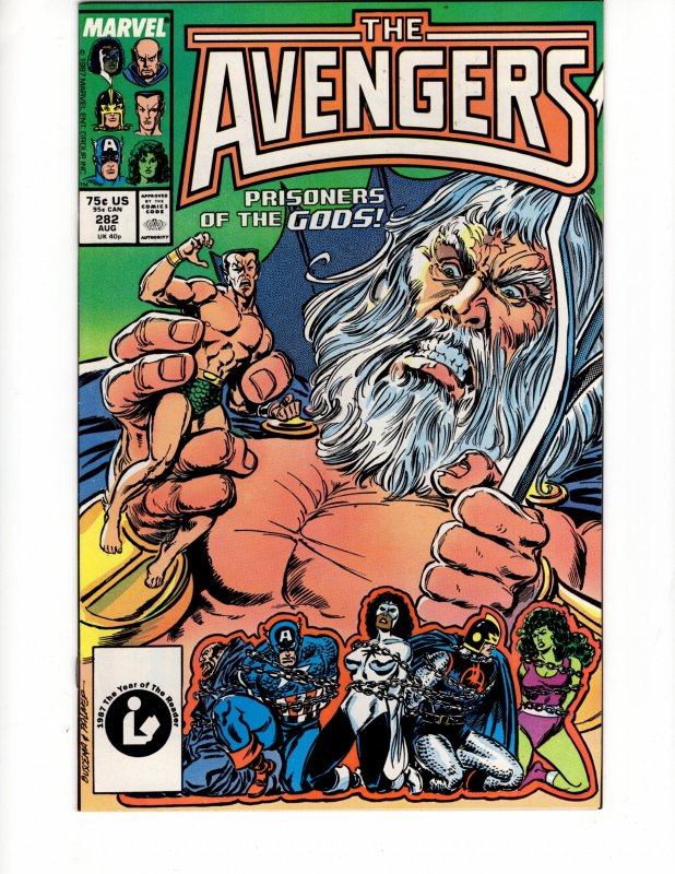 The Avengers #282 PRISONERS OF THE GODS! Copper Age MARVEL