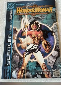 Just Imagine Stan Lee W/ Jim Lee Creating Wonder Woman (2001) signedby Stan Lee