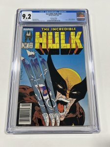 Incredible Hulk 340 Cgc 9.2 White Pages Newsstand Marvel 1988