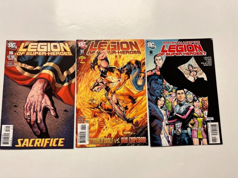 5 DC Comics Legion Lost #1 Legion of Superheroes #7 8 11 16 Levitz 32 JW13