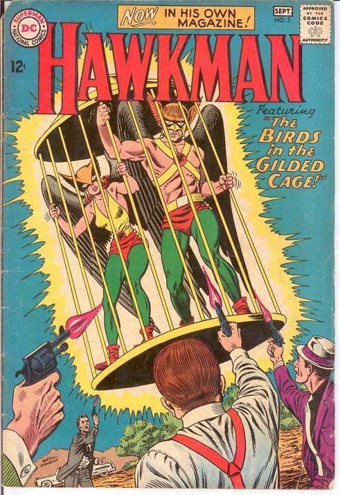 HAWKMAN 3 GOOD  September 1964 COMICS BOOK 