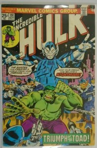 The Incredible Hulk #191 - 4.0 VG - 1975
