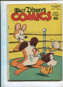 WALT DISNEY'S COMICS AND STORIES #73 (4.0) BARKS ART!