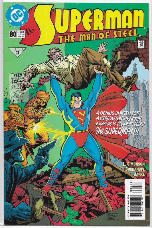 Superman  : Man of Steel   # 80 FN (Superman 1938 1)