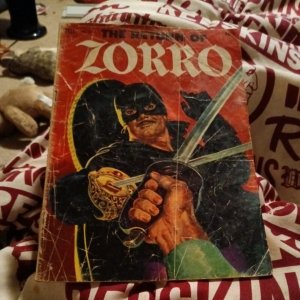 RETURN OF ZORRO-DELL FOUR COLOR #425 golden age 1952 JOHNSTON McCULLEY PULP STRY