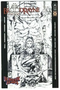 Bloodrayne: Lycan Rex #1 Ultimate Comics B&W Sketch - Digital Webbing - 2005