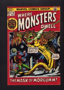Where Monsters Dwell #18 - JIM STARLIN COVER ART! (5.0) 1972