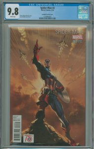 Spider-Man #2 Campbell Cover (2016) CGC 9.8 Variant Cover!