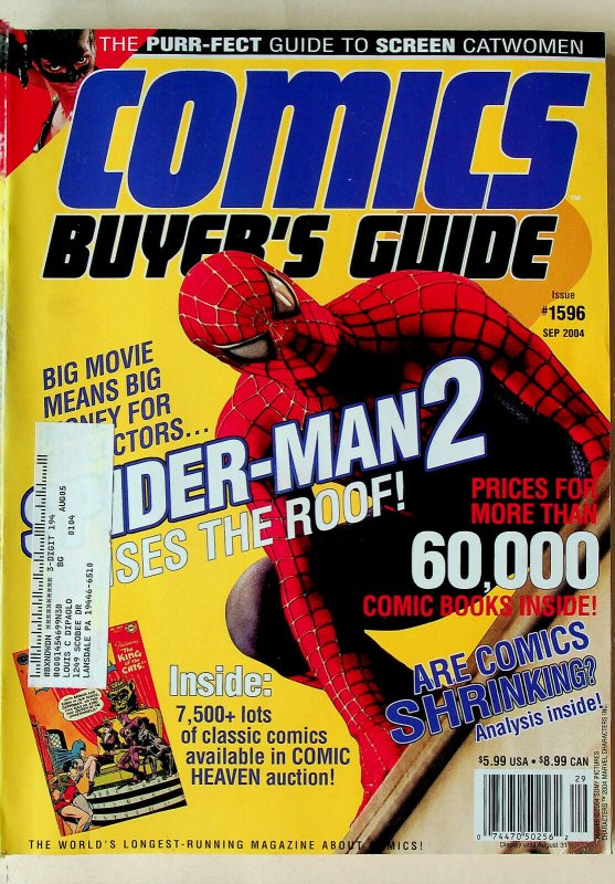 Comic Buyer's Guide #1596 Sep 2004 - Krause Publications 74470502562