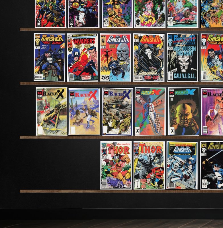 Huge Lot 150+ Comics with X-Factor, Racer X, The Punisher, X-Force & More!