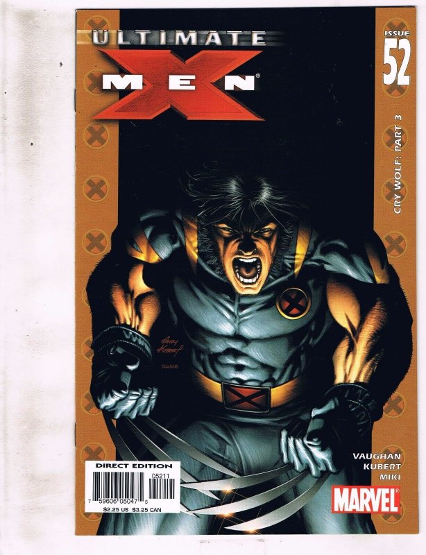 Lot of 5 Ultimate X-Men Marvel Comic Books #50 51 52 53 54 AK8 