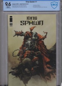 King Spawn  #1 CBCS 9.6 WP - DAVID FINCH VARIANT-NEW SLAB