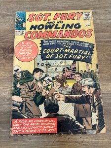 Sgt. Fury & His Howling Commandos # 7 GD Marvel Comic Book Silver Age 3 J347