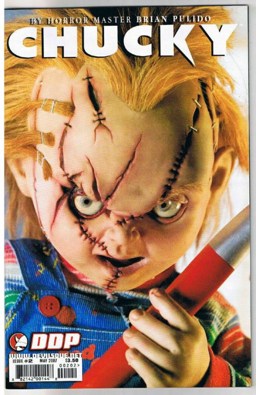 CHUCKY #2 B, NM, Brian Pulido, Possessed Crazy Doll Killer, Psychotic, 2007