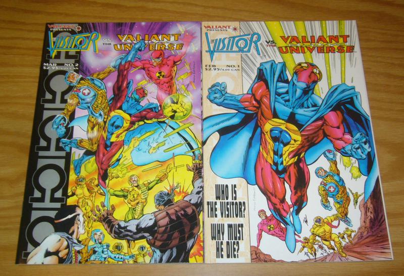 Visitor vs the Valiant Universe #1-2 VF/NM complete series - bryan hitch set lot