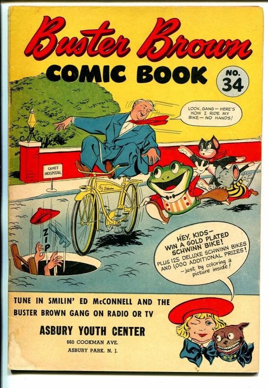 Buster Brown  #34 1940's-adventure-humor-Reed Crandall art-VG-