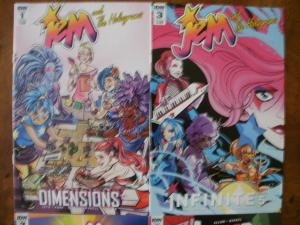 4 IDW Comic Book: JEM and the HOLOGRAMS #1 2 HANA ZUKI #2 CLUE #2